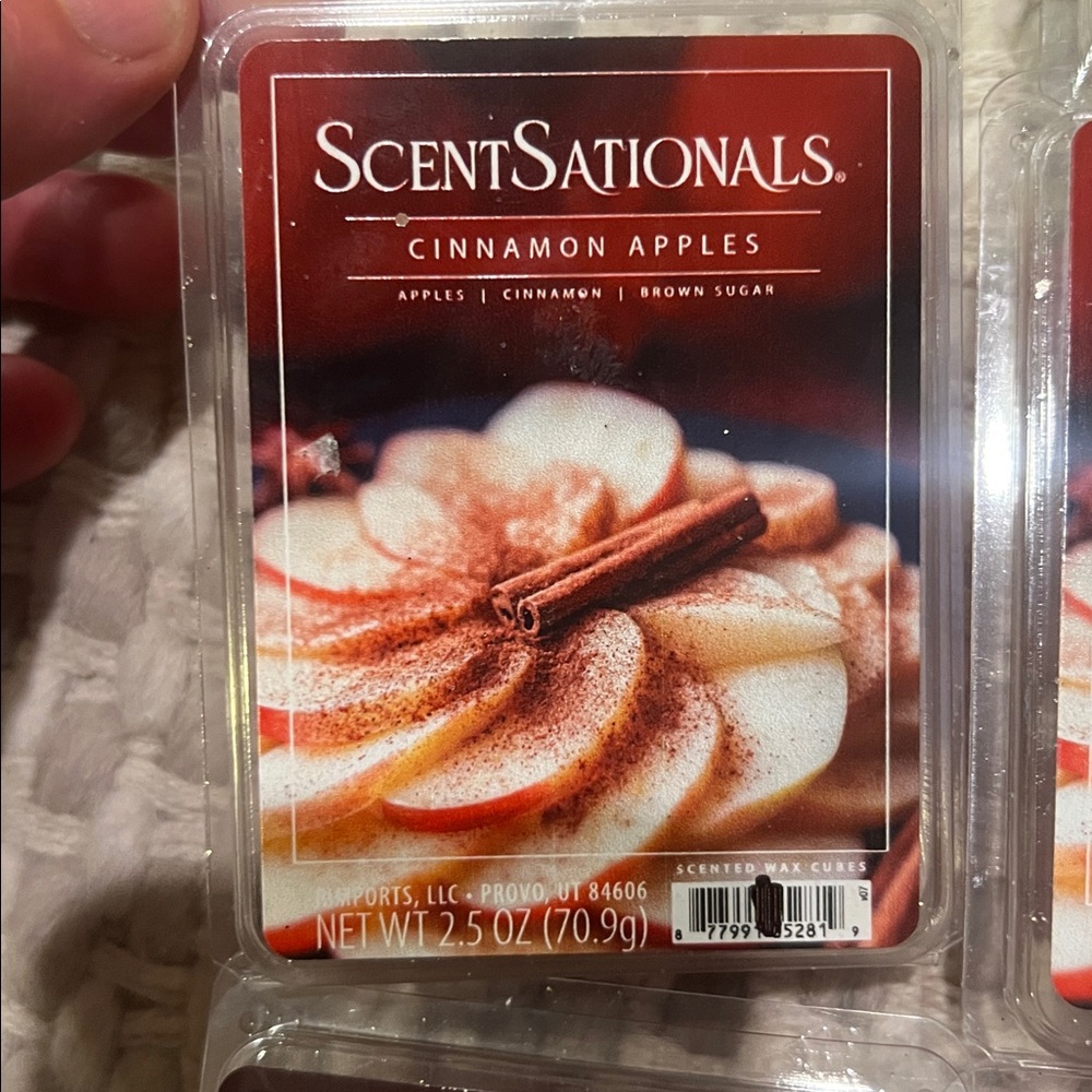 10 ScentSationals New fall wax scented candle cubes cinnamon apple pie spice - Picture 2 of 7
